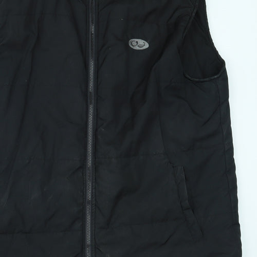 atmosfere metropolitane Mens Black   Gilet Coat Size 2XL