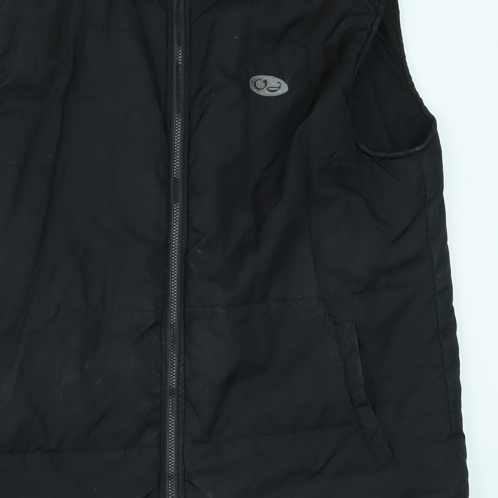 atmosfere metropolitane Mens Black   Gilet Coat Size 2XL