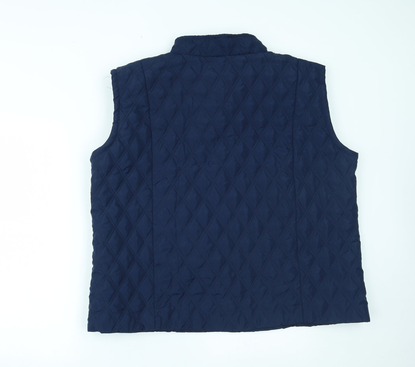 Gabriella Vicenga Womens Blue   Gilet Coat Size 24