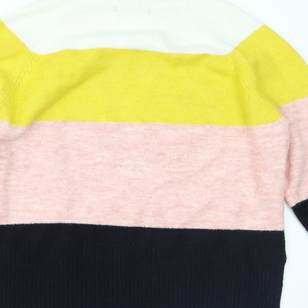 F&F Womens Multicoloured Striped  Pullover Jumper Size 12