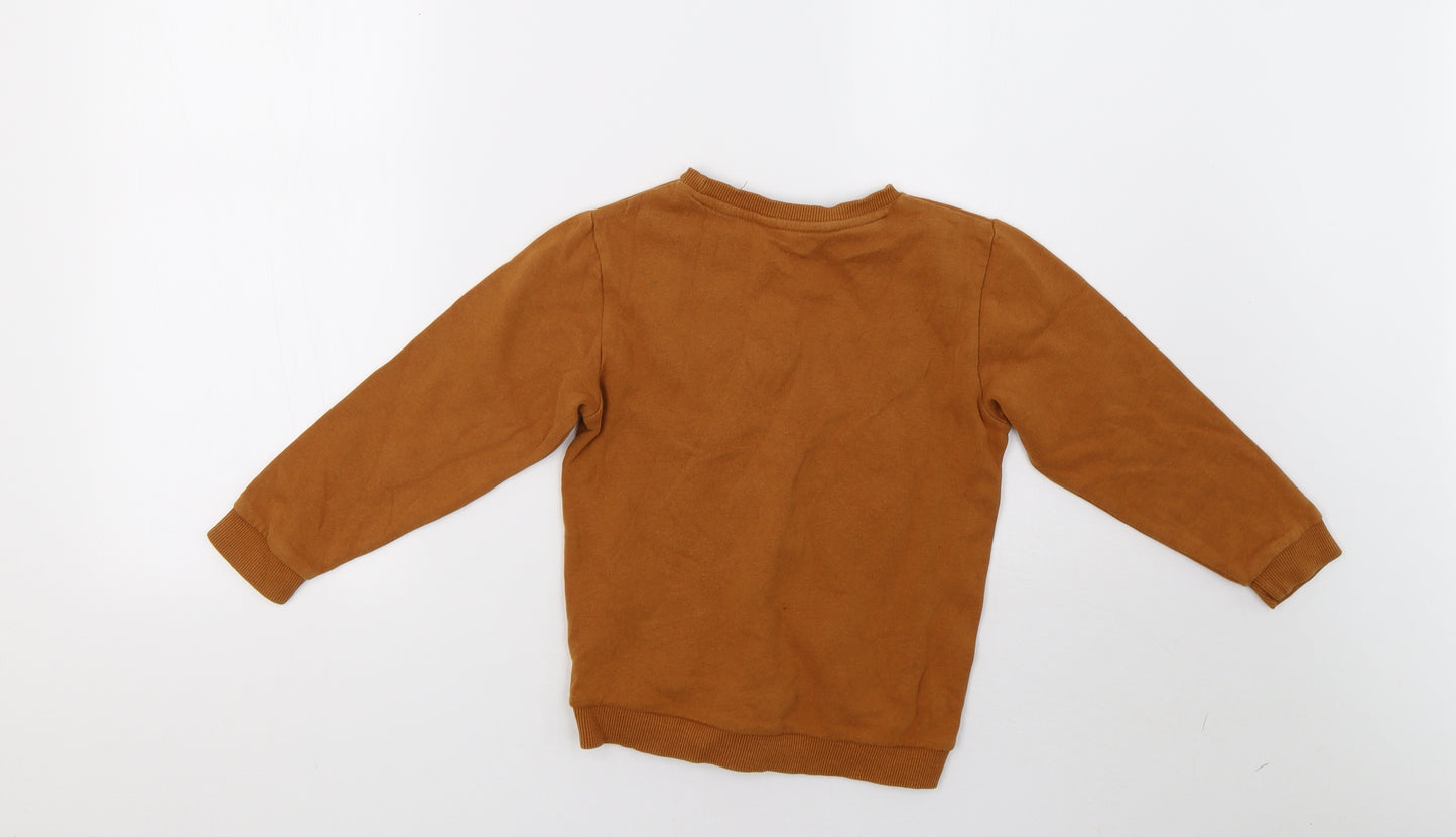 George Boys Brown   Pullover Sweatshirt Size 5-6 Years