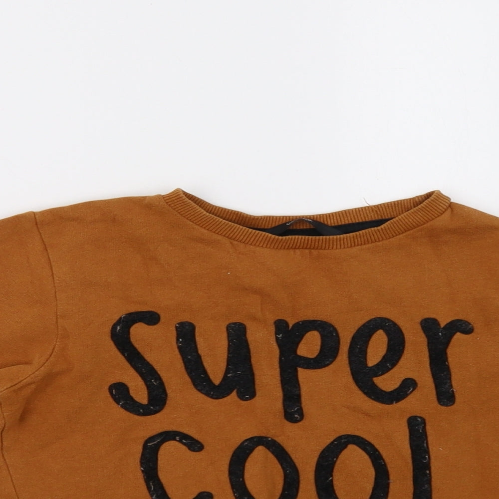 George Boys Brown   Pullover Sweatshirt Size 5-6 Years