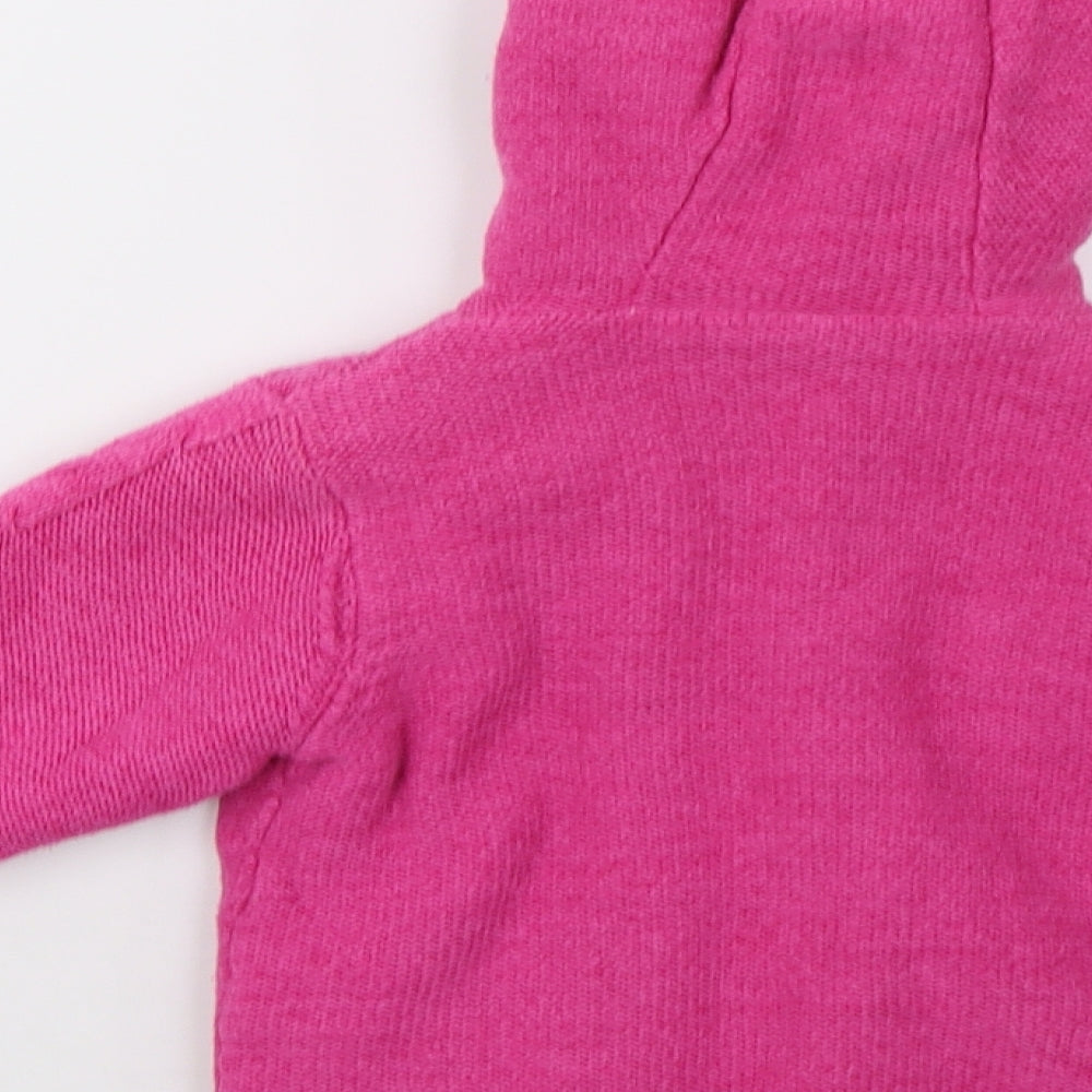 Nutmeg Girls Pink  Knit Cardigan Jumper Size 3-4 Years