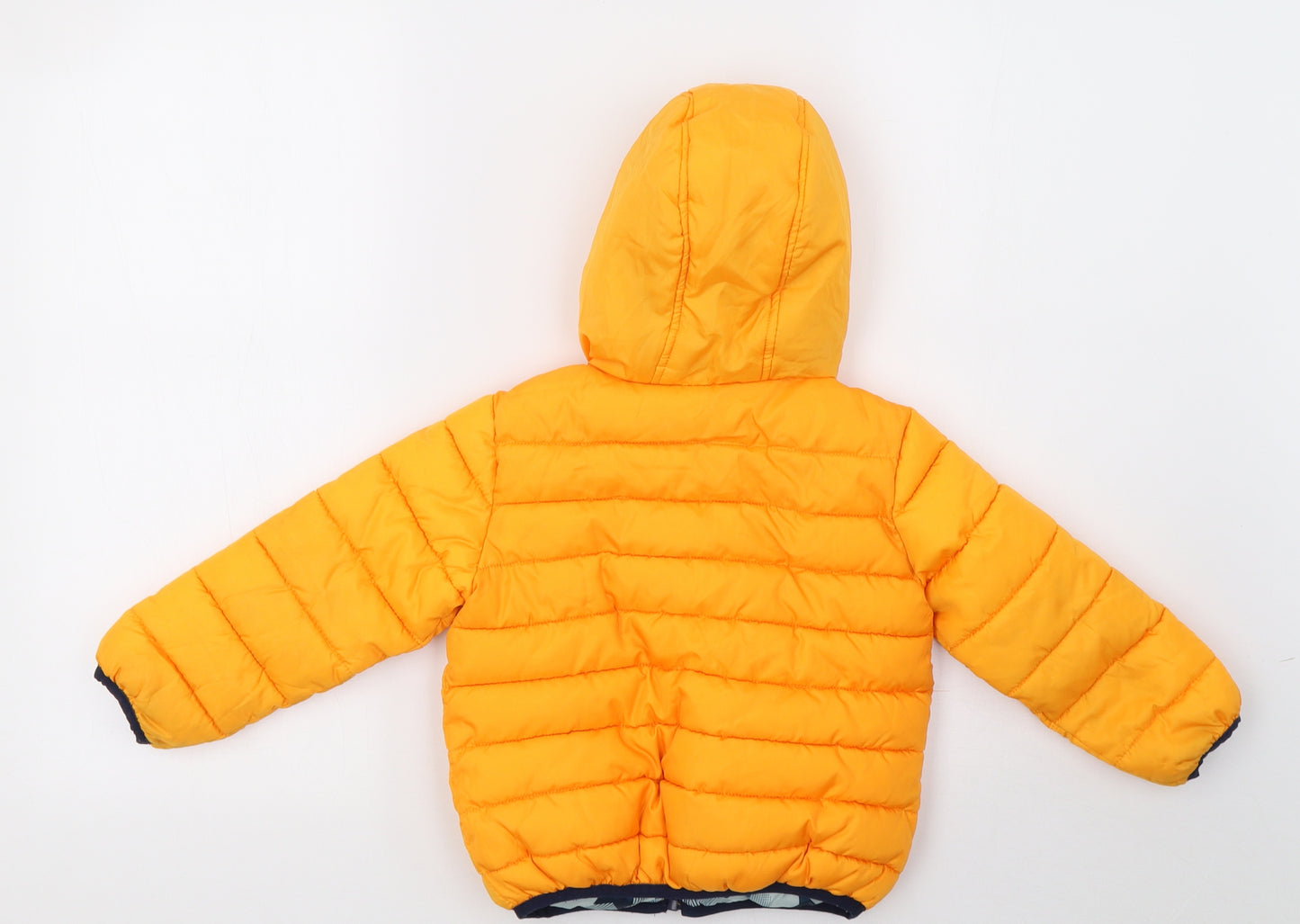 Matalan Boys Yellow   Puffer Jacket Coat Size 3-4 Years