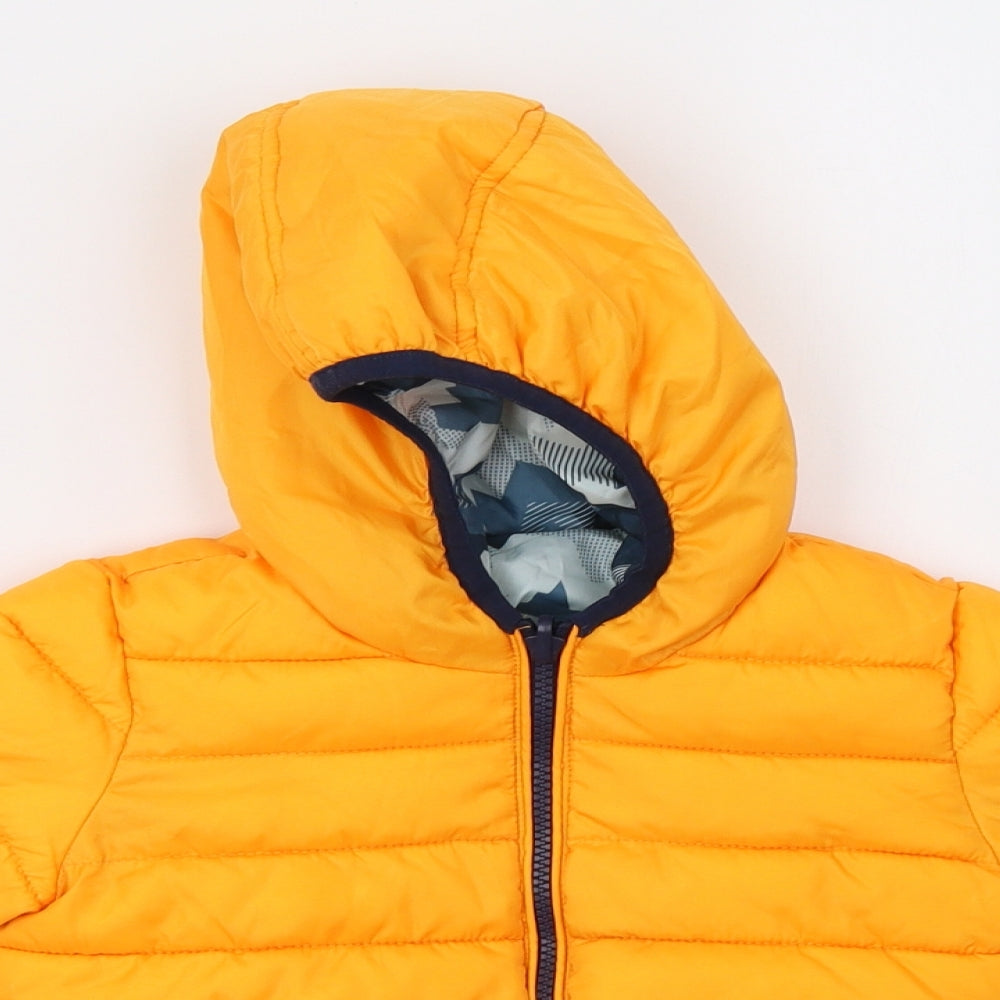 Matalan Boys Yellow   Puffer Jacket Coat Size 3-4 Years
