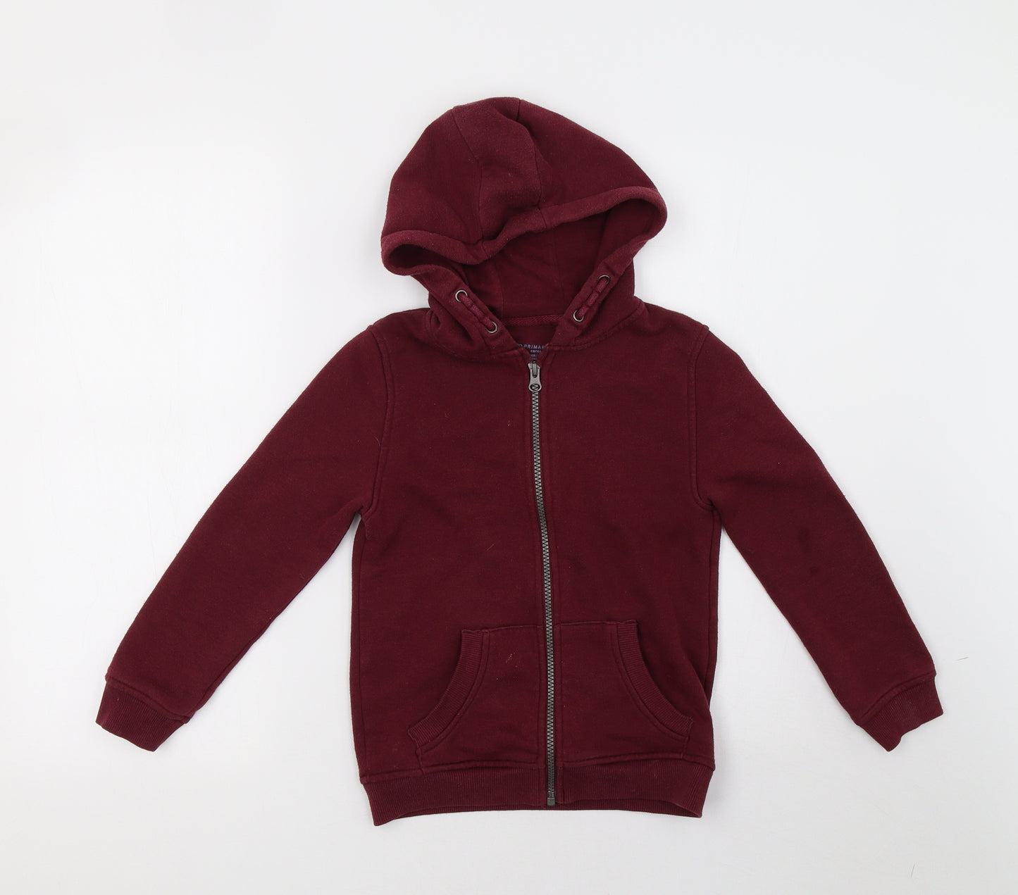 Primark Boys Red   Full Zip Hoodie Size 7-8 Years