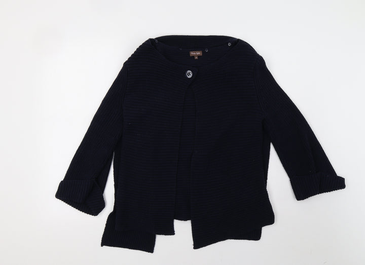 Phase Eight Womens Blue Knit Cardigan Jumper Size 10