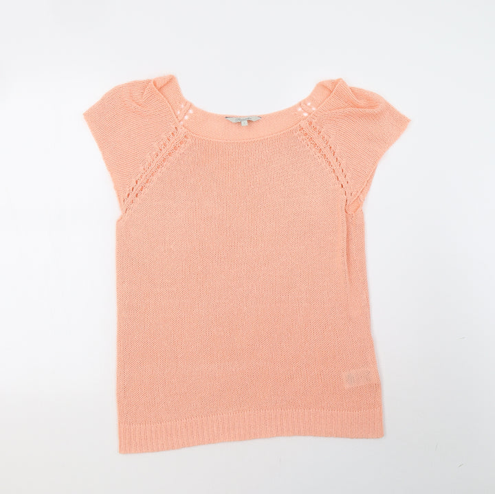 Peacocks Womens Pink  Knit Pullover Sweatshirt Size L