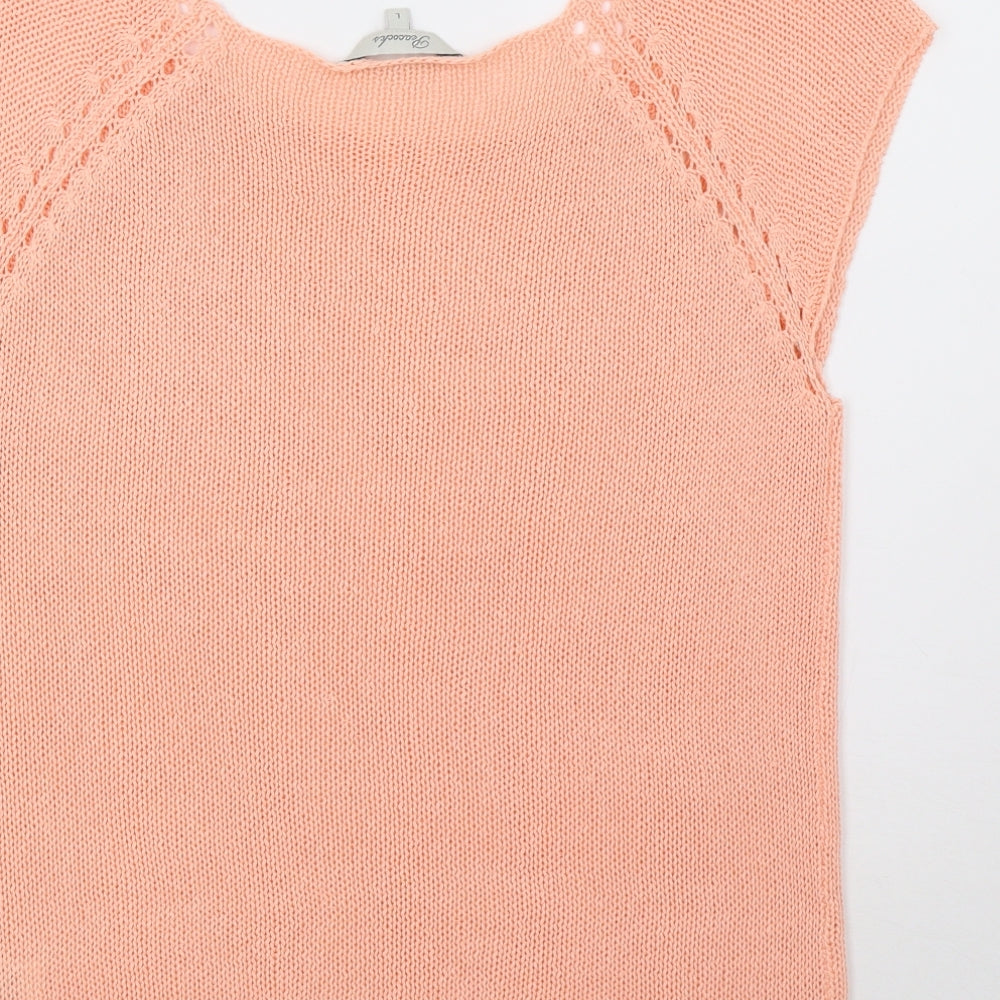 Peacocks Womens Pink  Knit Pullover Sweatshirt Size L