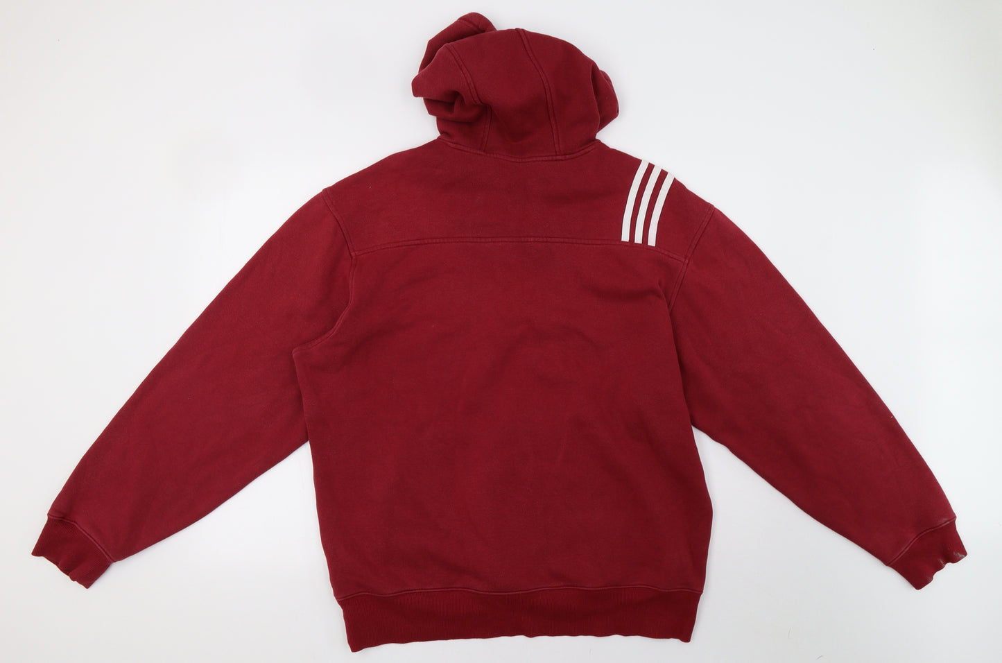 adidas Mens Red   Pullover Hoodie Size L