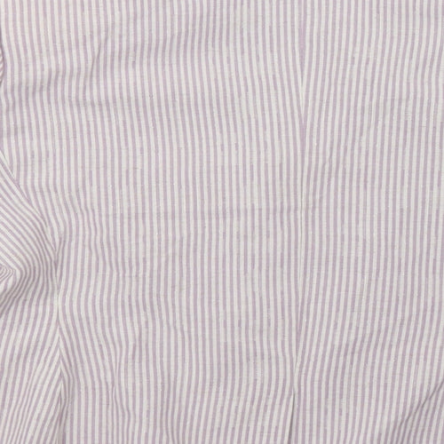 Marks and Spencer Womens Purple Striped  Jacket Blazer Size 16