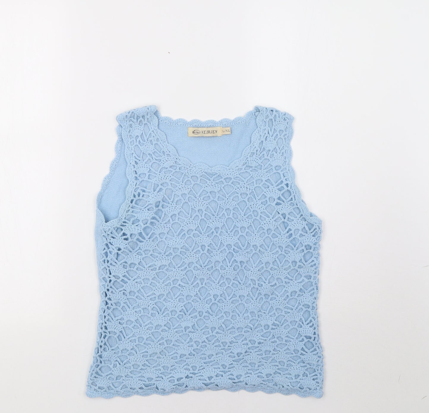 veirjen Womens Blue   Basic T-Shirt Size L