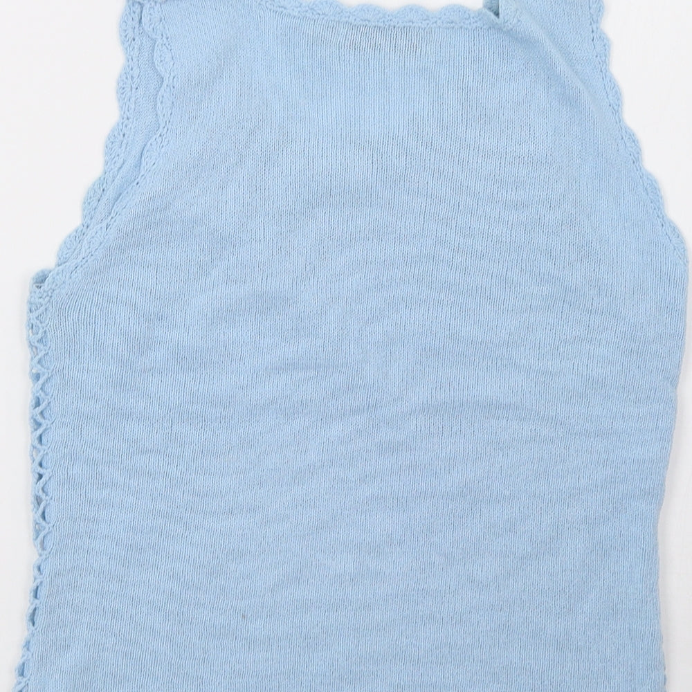 veirjen Womens Blue   Basic T-Shirt Size L