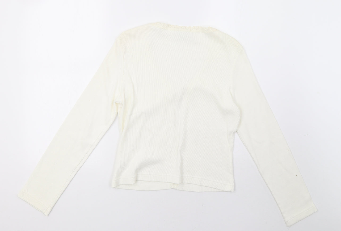 NEXT Womens White   Cardigan Jumper Size 14
