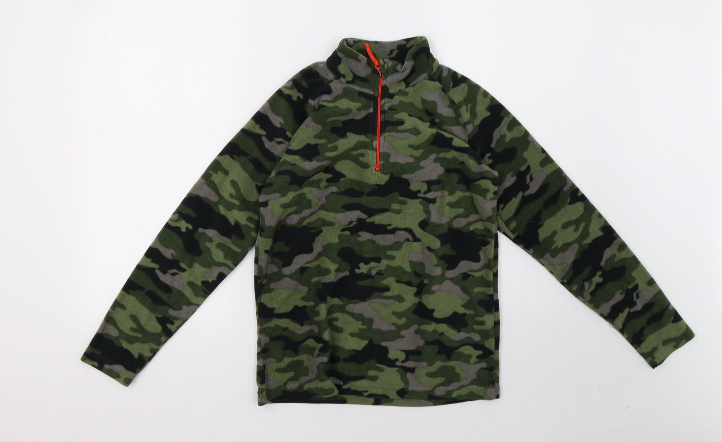 Mountain Warehouse Boys Green Camouflage  Pullover Sweatshirt Size 11-12 Years