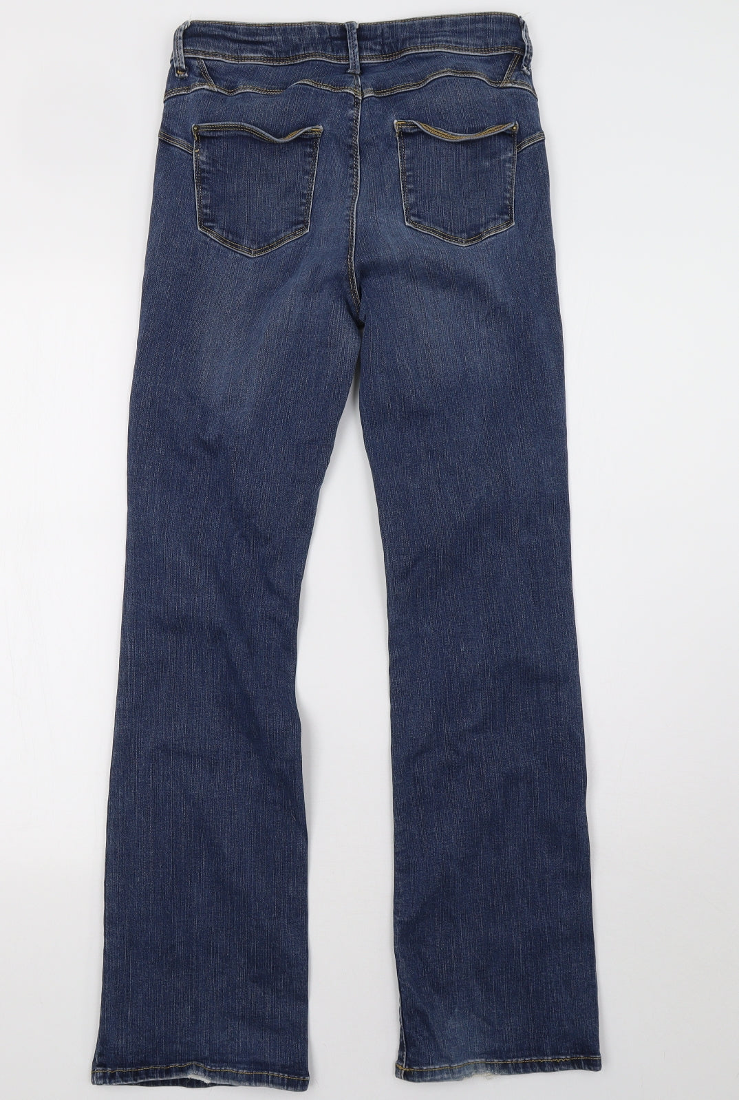 Marks and Spencer Womens Blue  Denim Straight Jeans Size 10 L31 in
