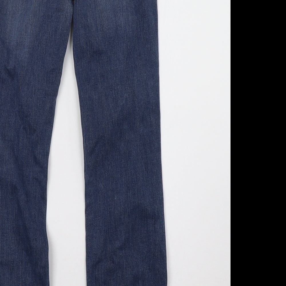 Marks and Spencer Womens Blue  Denim Straight Jeans Size 10 L31 in