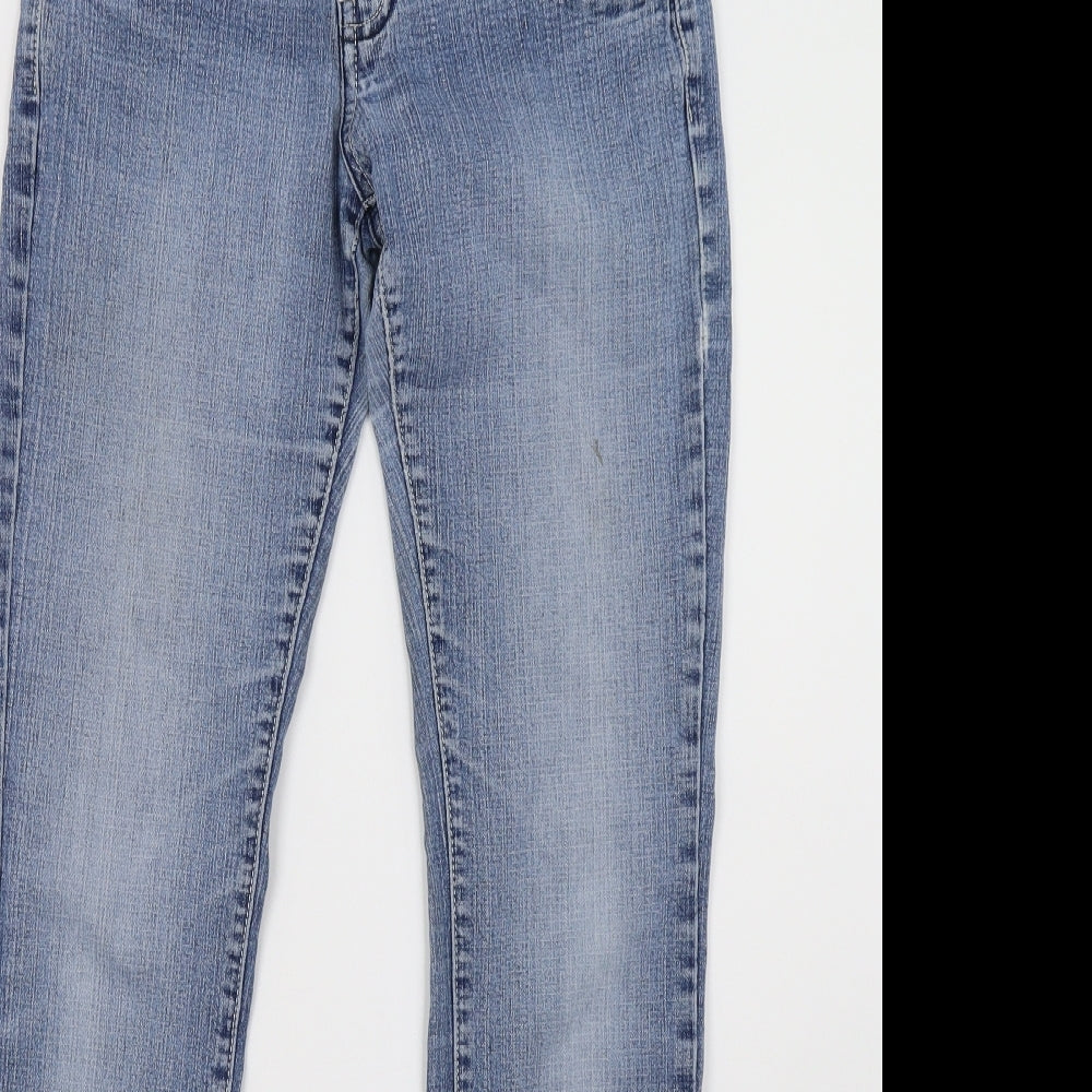 miss denim Womens Blue  Denim Straight Jeans Size 10 L31 in