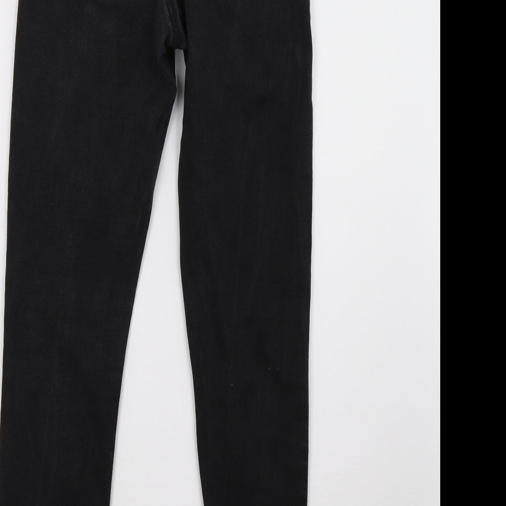 Primark Womens Black  Denim Skinny Jeans Size 12 L30 in