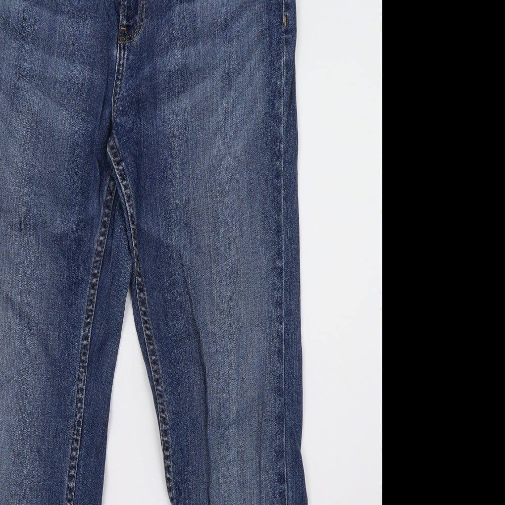 Marks and Spencer Womens Blue  Denim Straight Jeans Size 12 L30 in