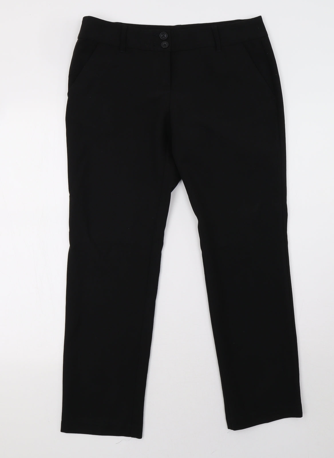 NEXT Womens Black   Trousers  Size 10 L28 in