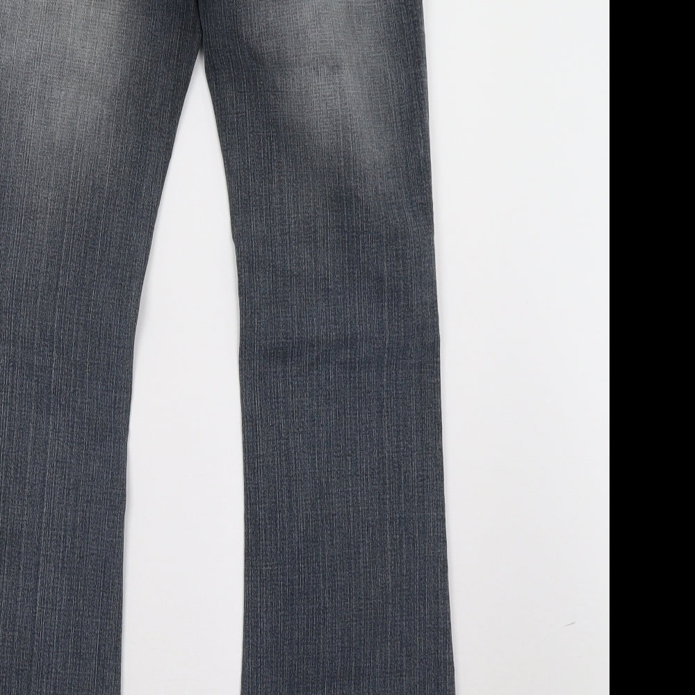 bay Womens Blue  Denim Wide-Leg Jeans Size 12 L32 in