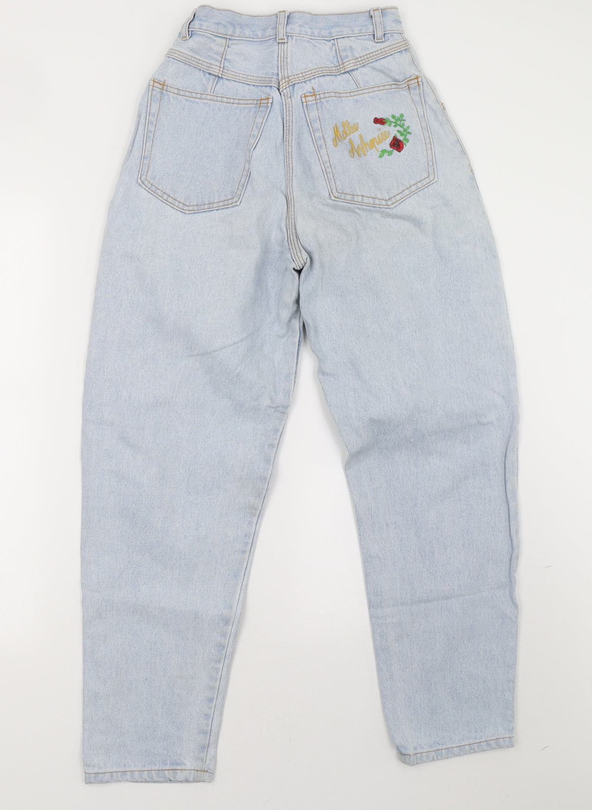 Preworn Womens Blue  Denim Straight Jeans Size 6