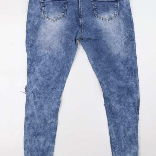 NEXT Womens Blue  Denim Skinny Jeans Size 18 L29 in