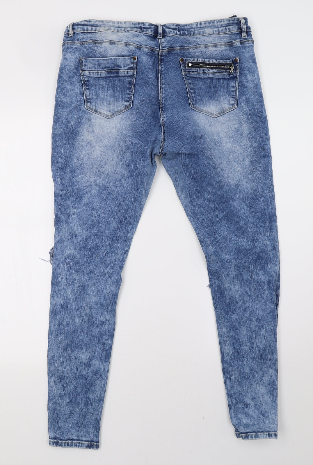 NEXT Womens Blue  Denim Skinny Jeans Size 18 L29 in
