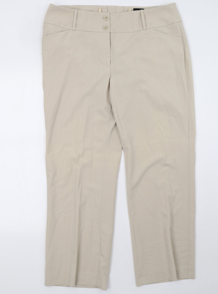 B.C. Best Connections Womens Beige Trousers Size 20 L29 in