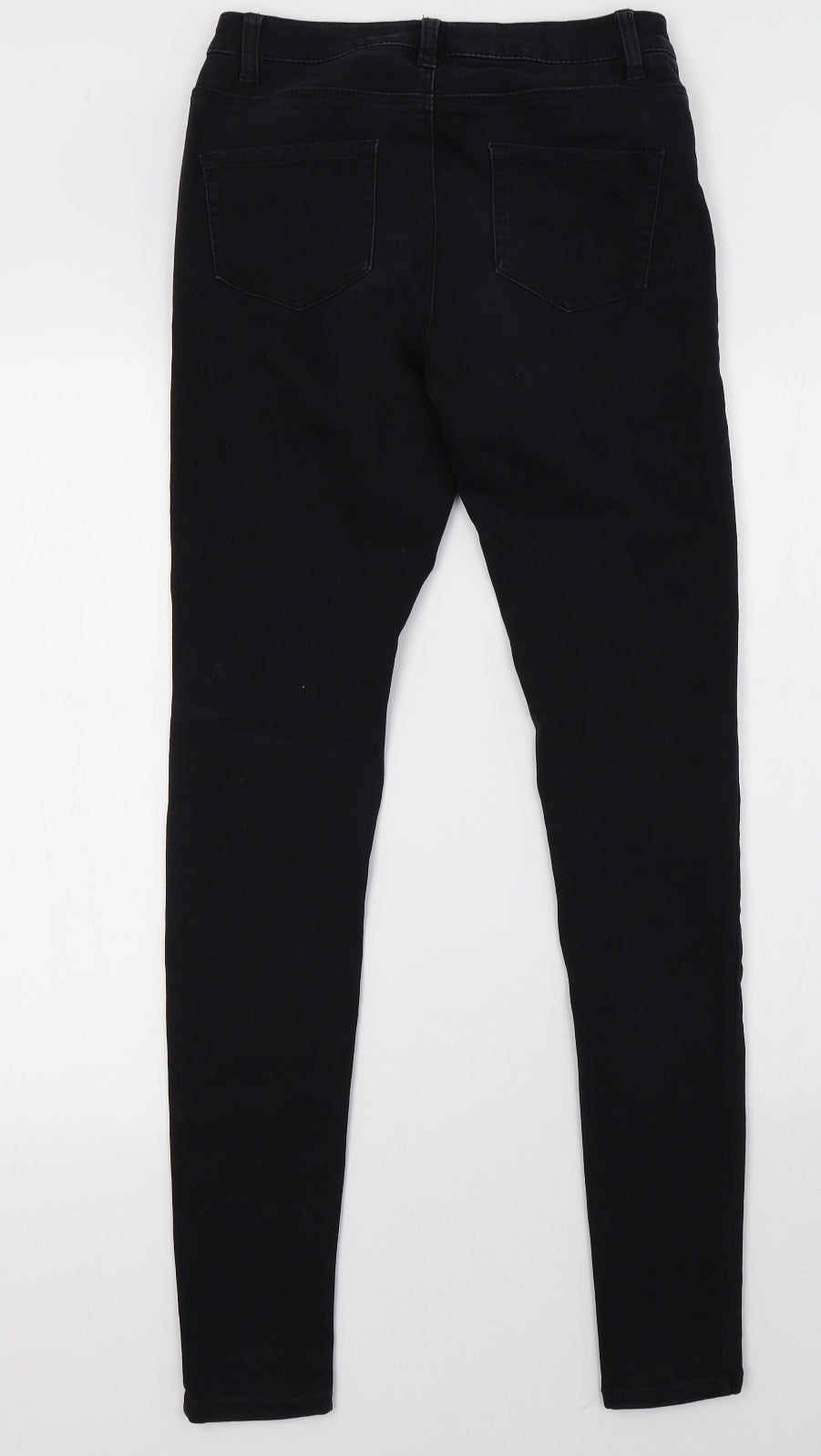 Primark Womens Black  Denim Skinny Jeans Size 12 L32 in