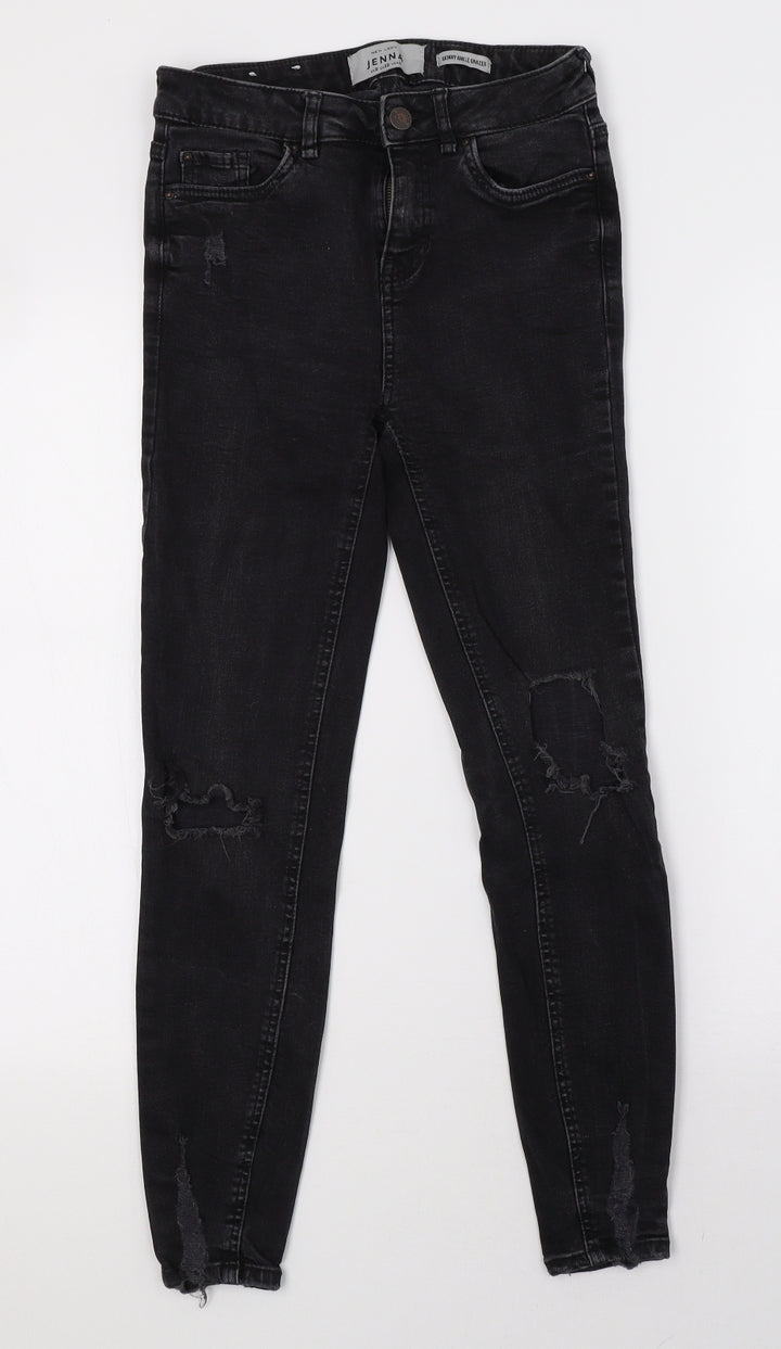 New Look Womens Black Denim Skinny Jeans Size 8 L27 in