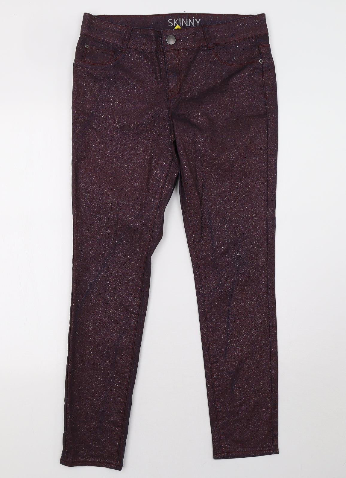 George Womens Purple   Skinny Jeans Size 12 L30 in