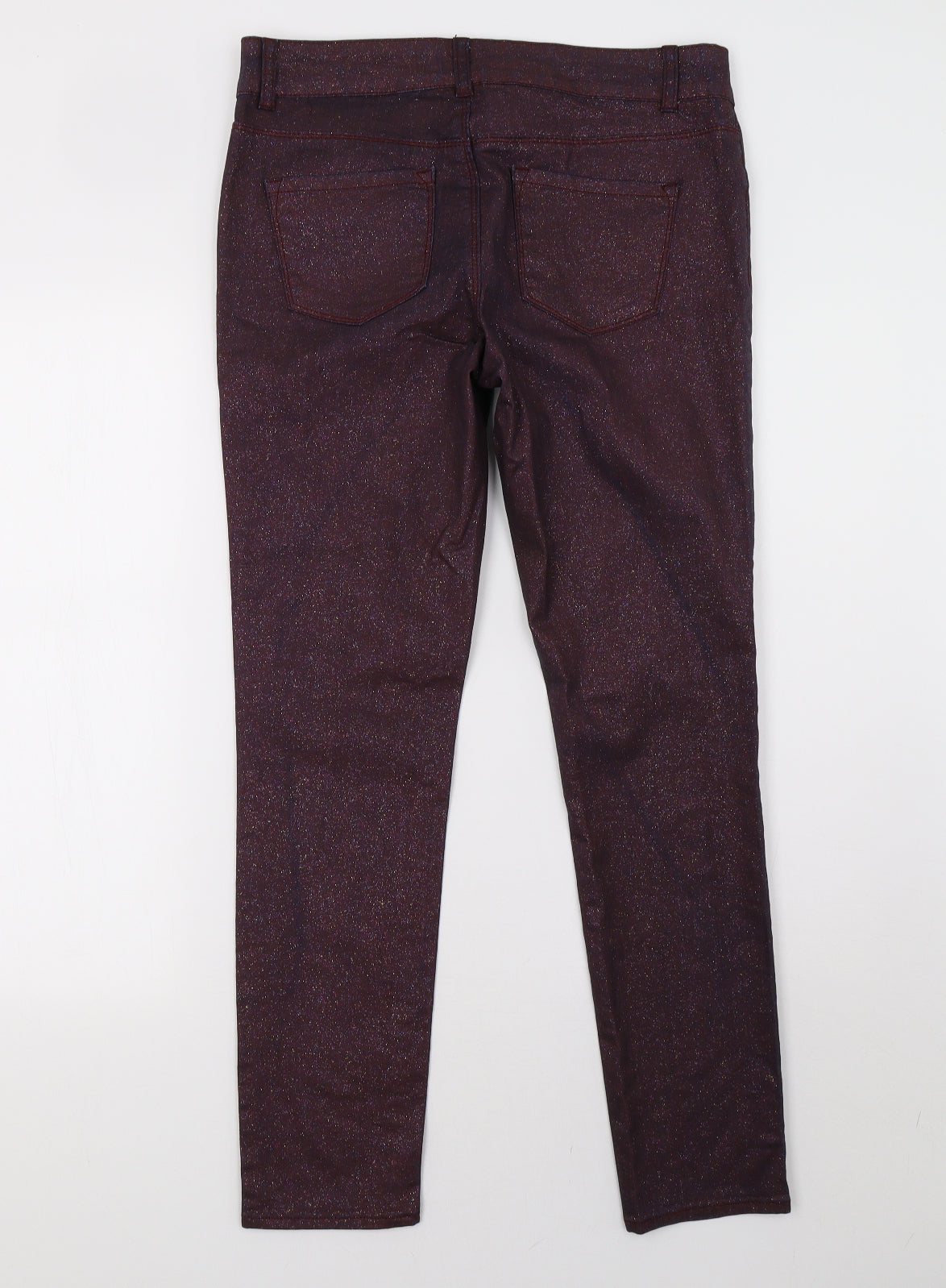 George Womens Purple   Skinny Jeans Size 12 L30 in