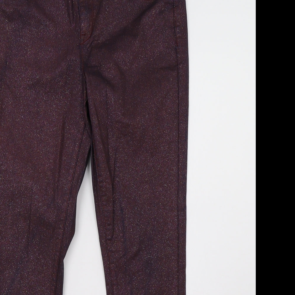 George Womens Purple   Skinny Jeans Size 12 L30 in
