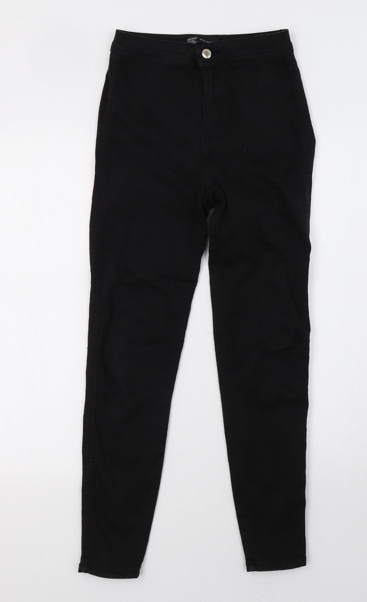 Bershka Womens Black Denim Skinny Jeans Size 6 L28 in