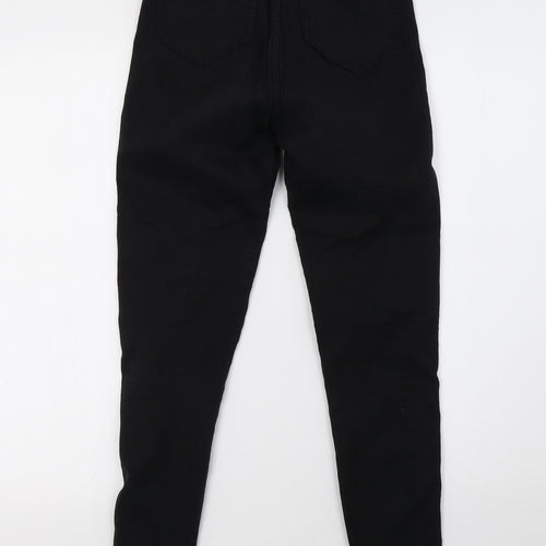 Bershka Womens Black  Denim Skinny Jeans Size 6 L28 in
