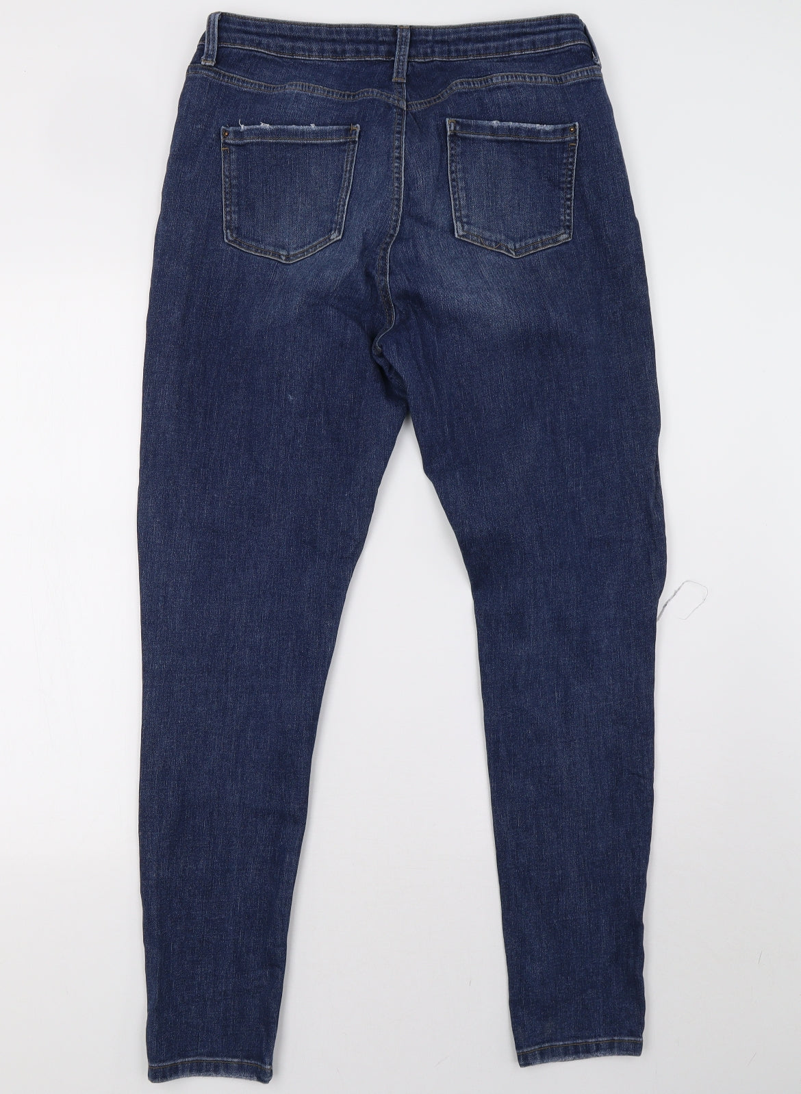 Dorothy Perkins Womens Blue  Denim Straight Jeans Size 14 L32 in