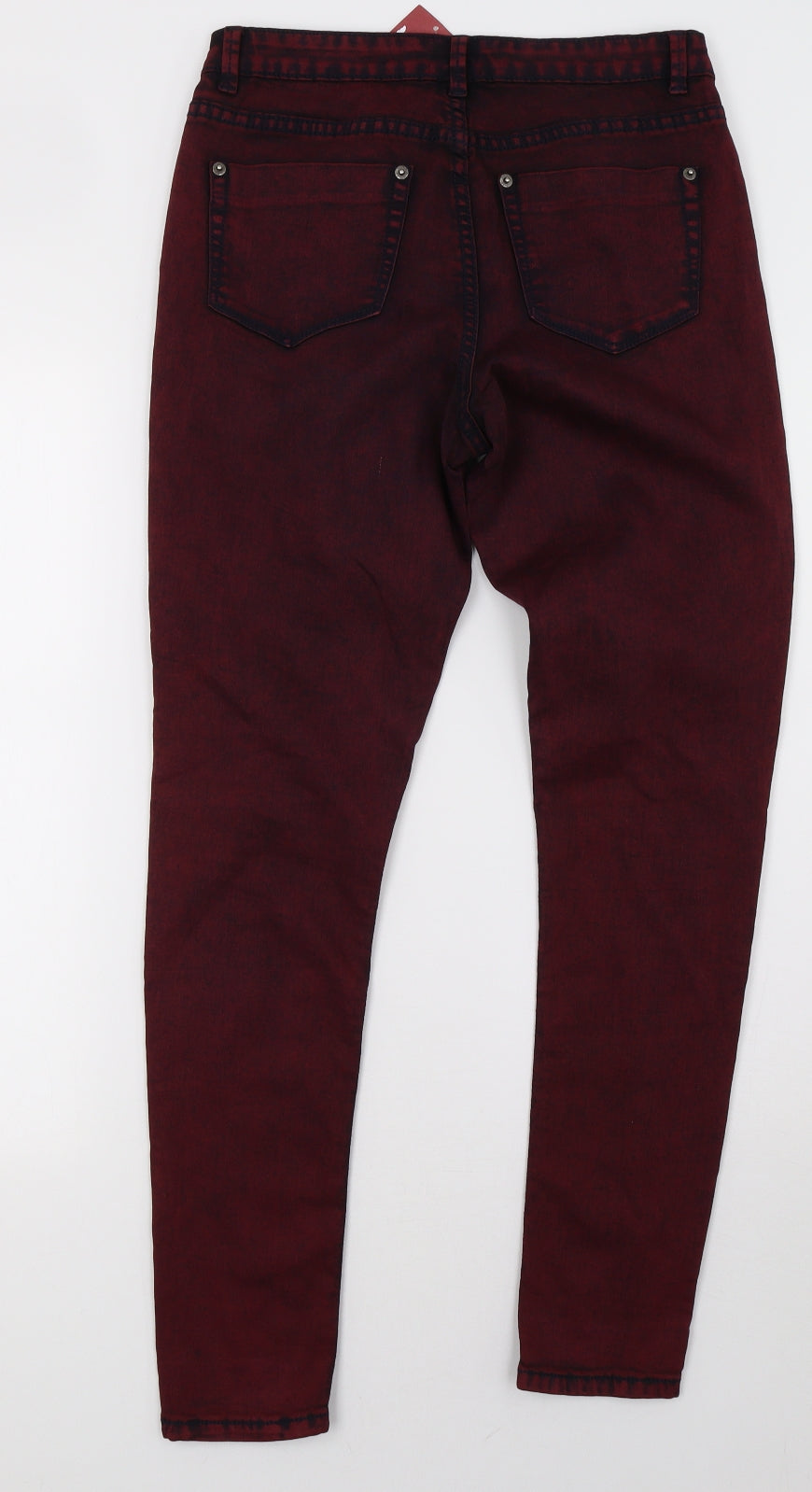 Warehouse Womens Red  Denim Skinny Jeans Size 12 L31 in