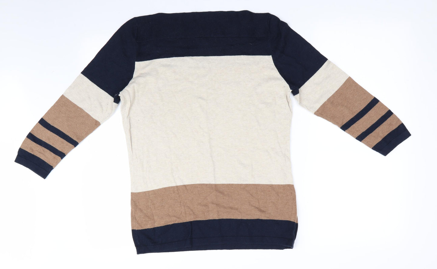 NEXT Womens Blue Striped  Pullover Jumper Size 12