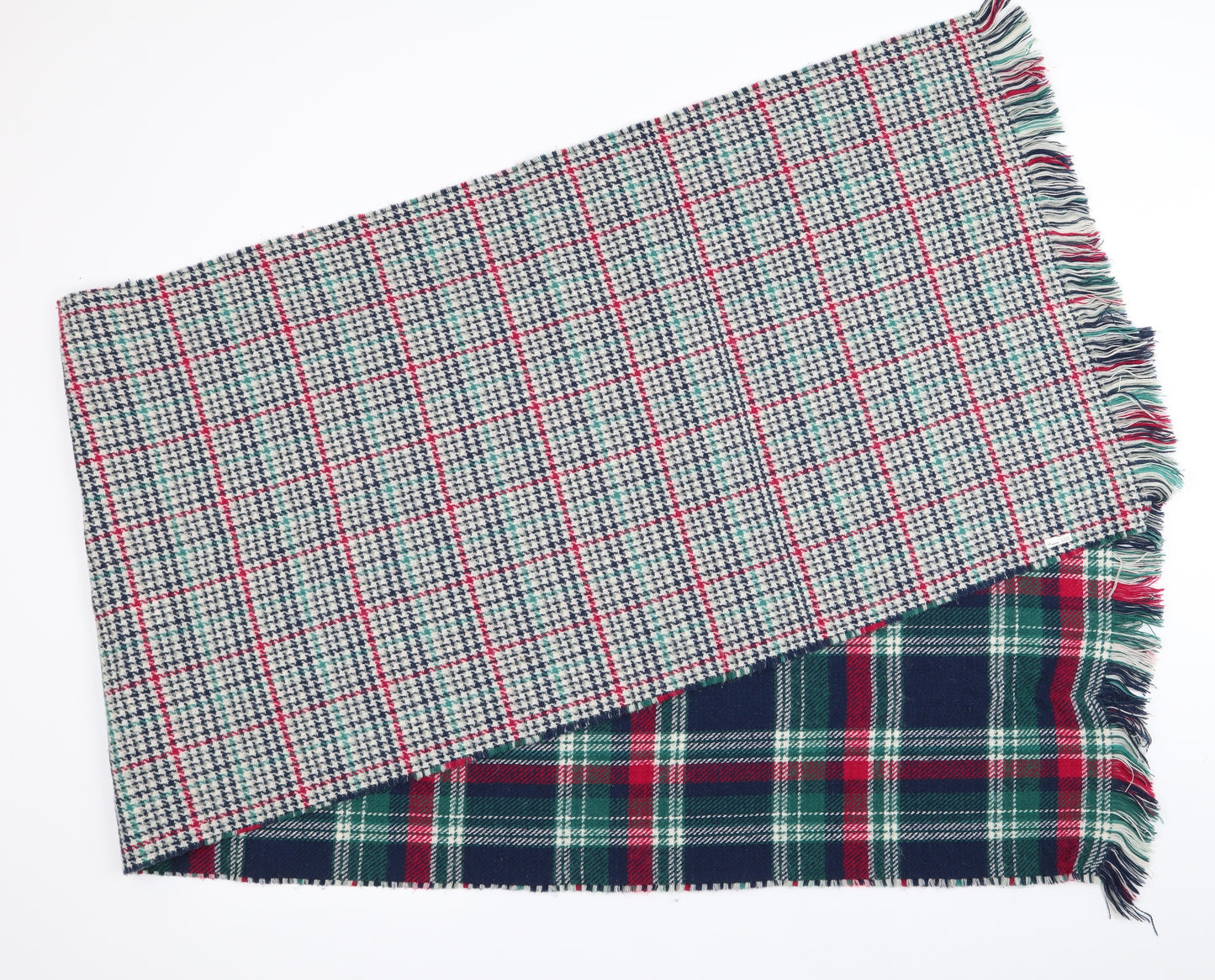 Preworn  Green Check   Shawl/Wrap