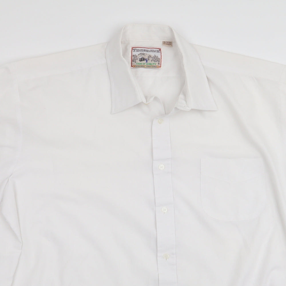 Timber Jack Mens White    Button-Up Size XL
