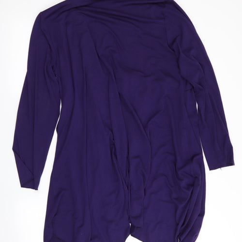 James Lakeland Womens Purple   Cardigan Jumper   - Waterfall Cardigan