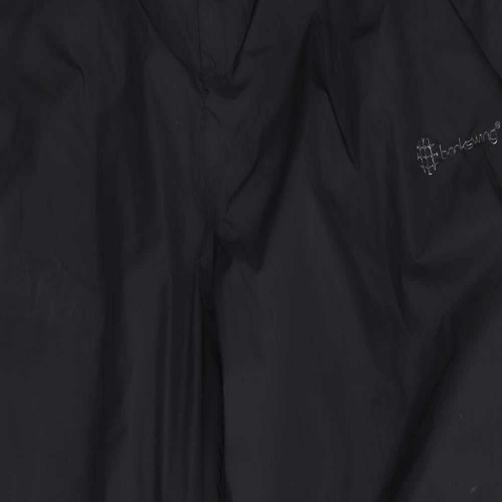 Backswing Mens Black   Rain Trousers Trousers Size XL L28 in