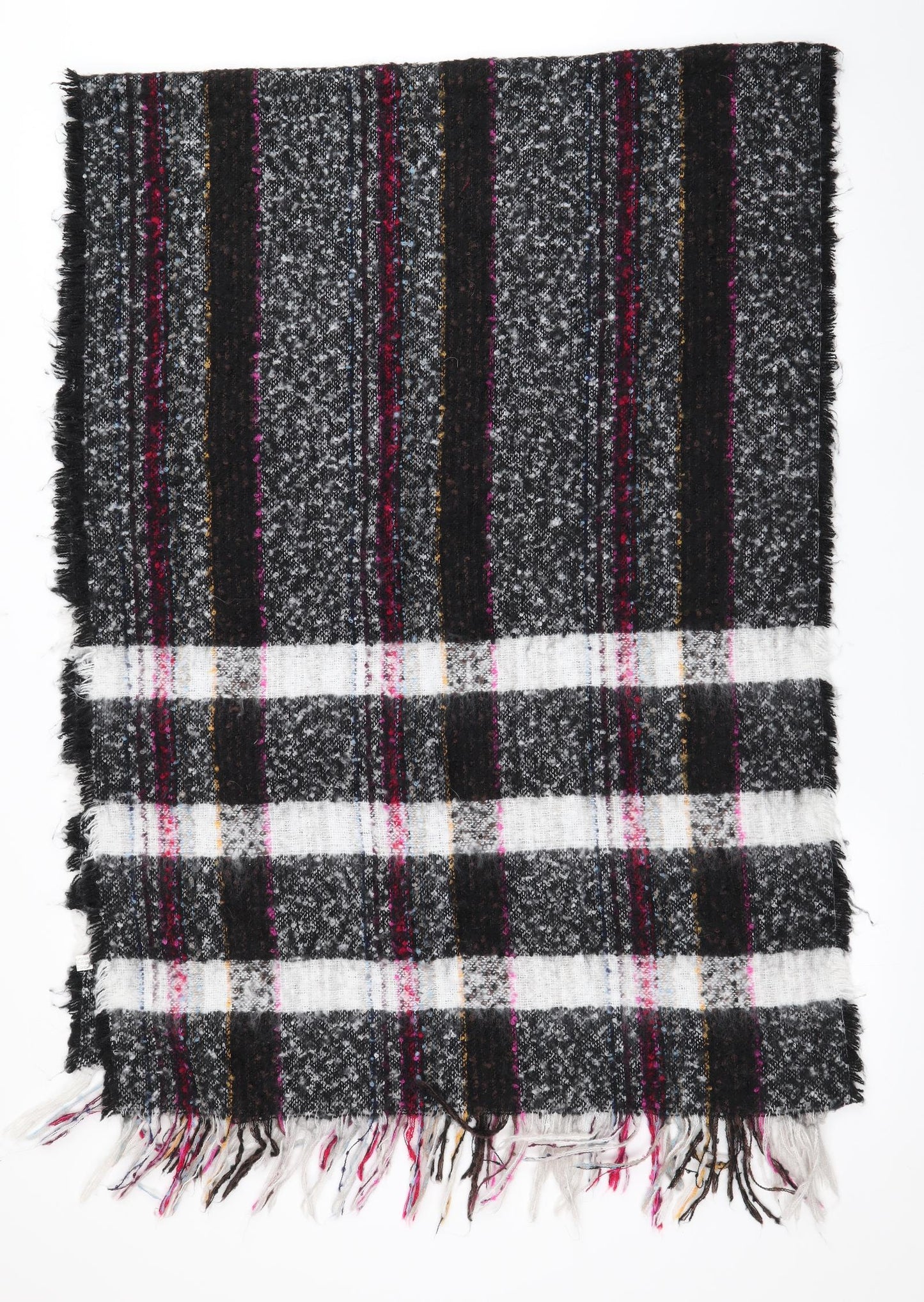 Preworn Womens Black Check   Shawl/Wrap