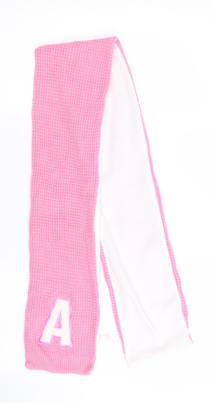 Malalan Girls Pink Scarf Scarves & Wraps One Size - Monogrammed A