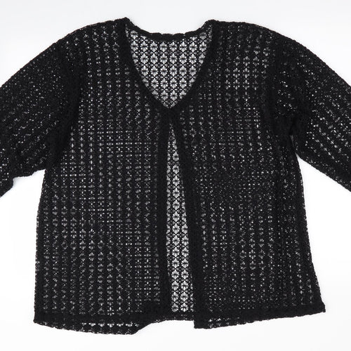 Preworn Womens Black   Cardigan Jumper