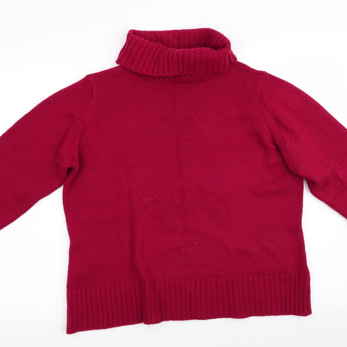 Elite Collection Womens Red   Pullover Jumper Size M