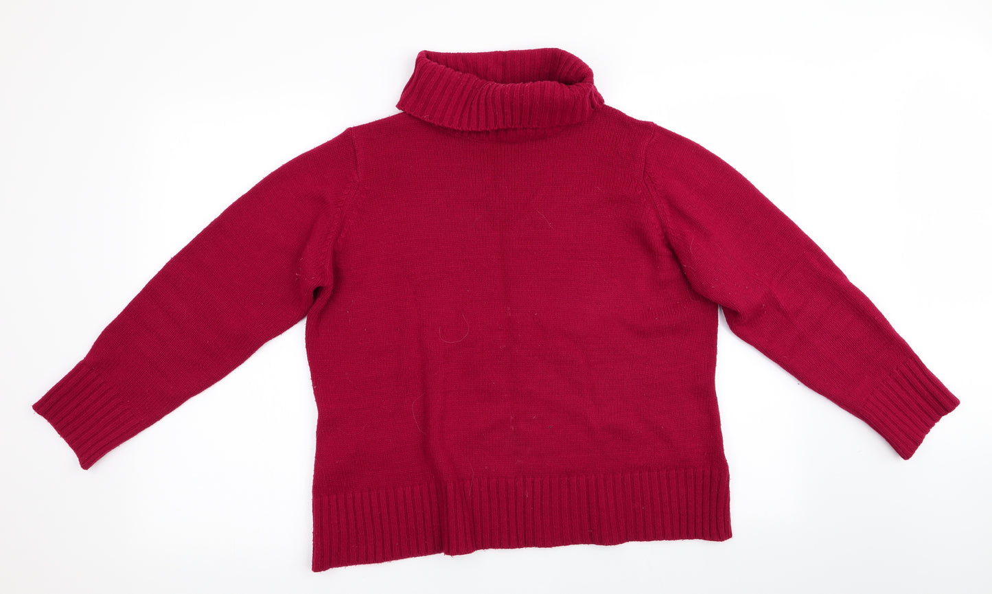 Elite Collection Womens Red   Pullover Jumper Size M
