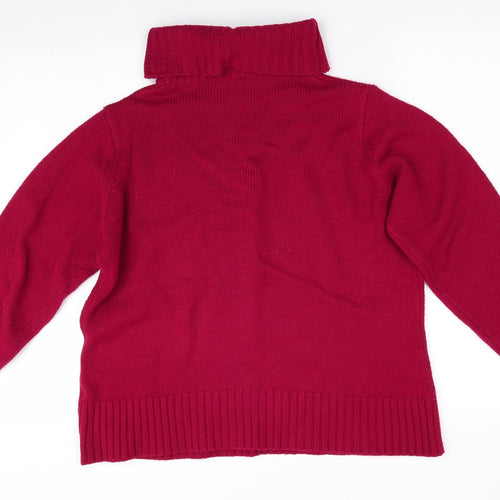 Elite Collection Womens Red   Pullover Jumper Size M